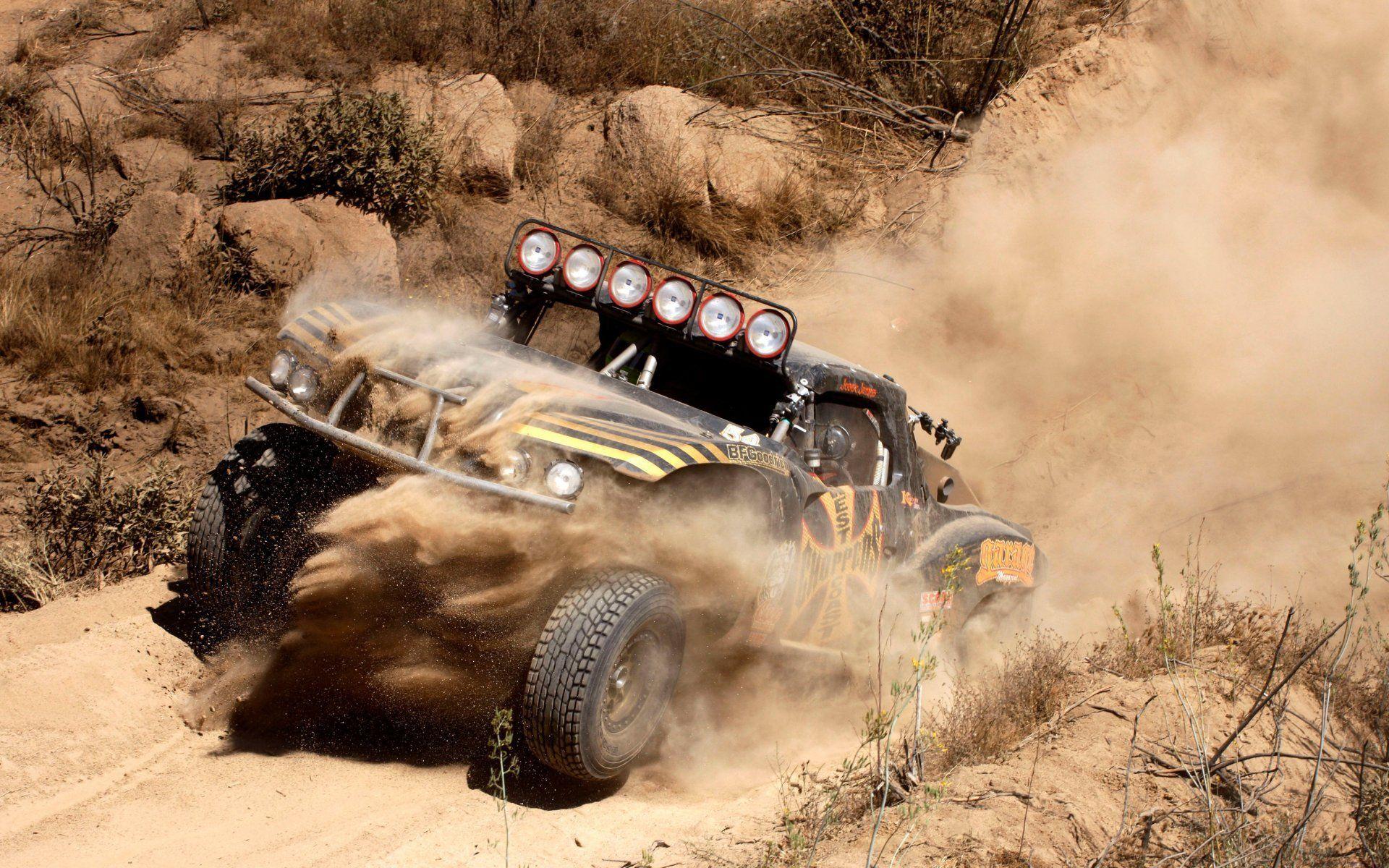 Chevy trophy truck jeep suv race rally desert california