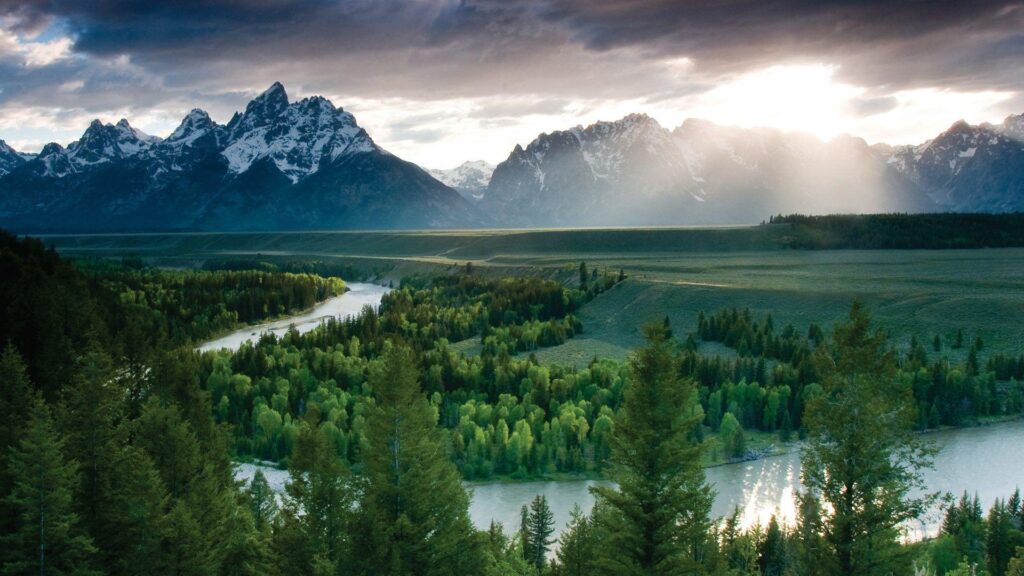 Teton Tag wallpapers Teton Morning Fantasy Mountains Nature Sky