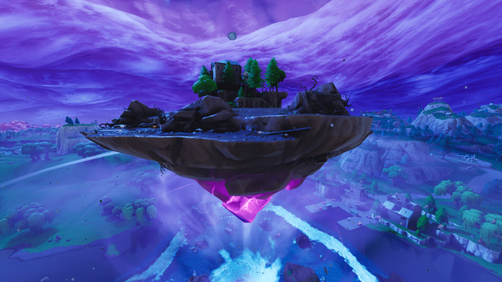 Fortnite’s Floating Island Is Moving And Leaving Weird Craters On