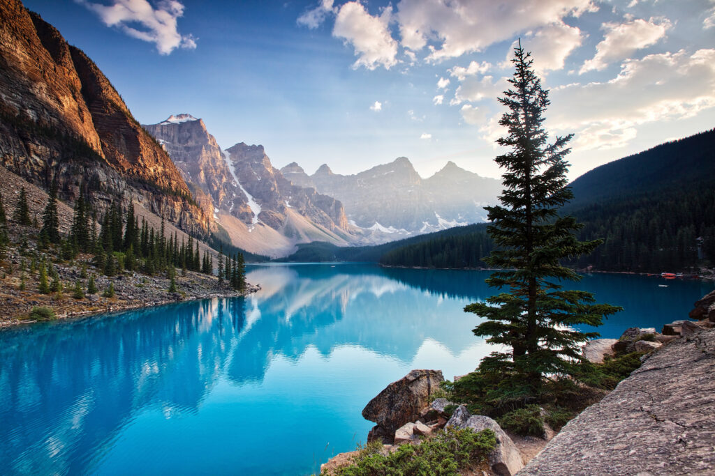 Moraine Lake South Channel, 2K Nature, k Wallpapers, Wallpaper
