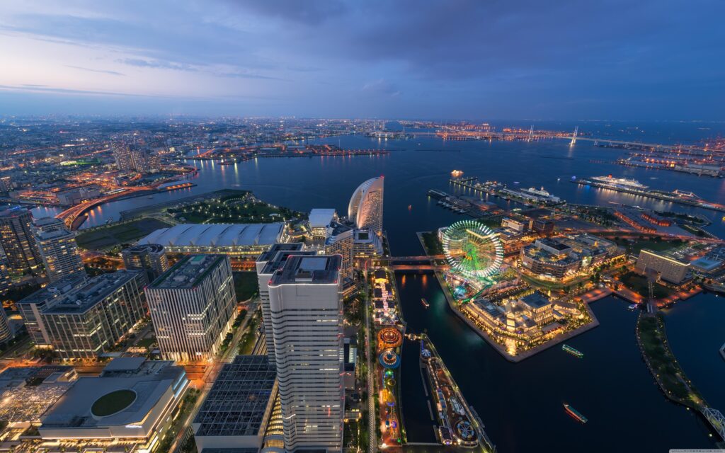 Aerial View Of Yokohama, Japan ❤ K 2K Desk 4K Wallpapers for K