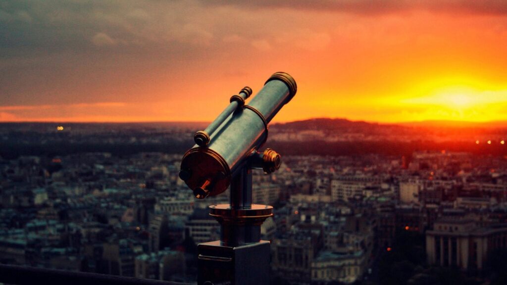 Paris sunset cityscapes france telescope wallpapers