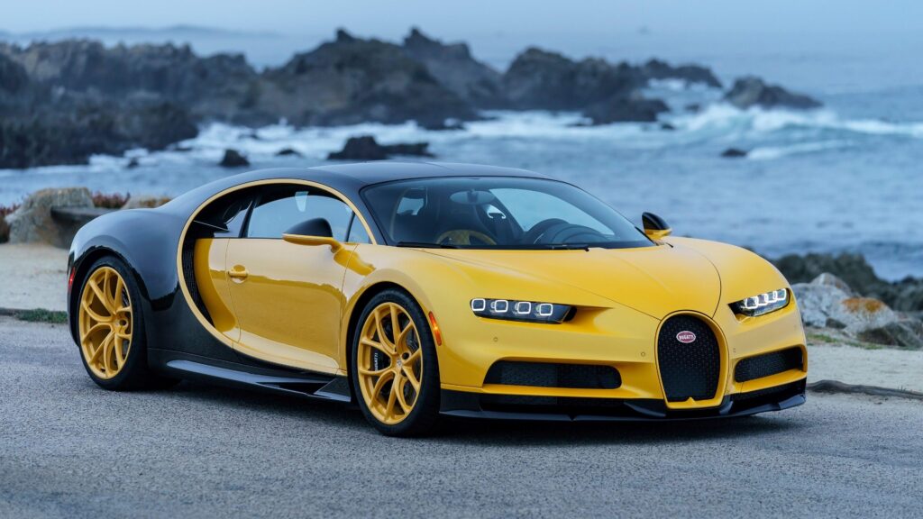 Bugatti Chiron Yellow and Black K Wallpapers