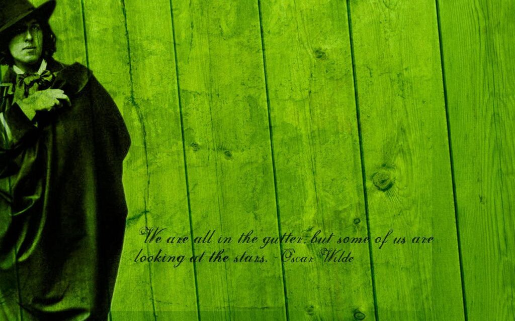 Oscar Wilde Wallpaper We are all in the gutter 2K wallpapers and