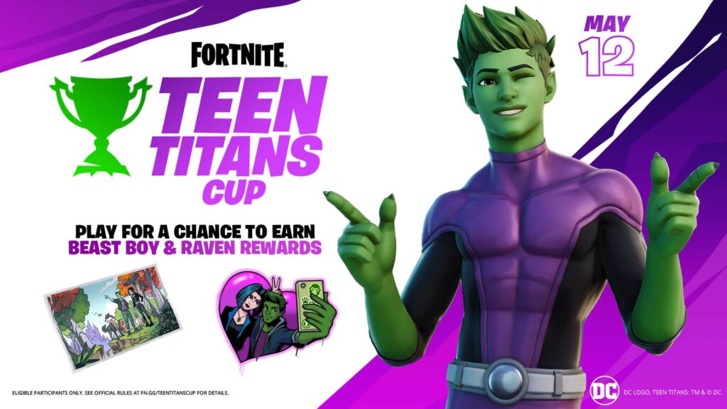 DC’s Beast Boy Unites with Raven in Fortnite