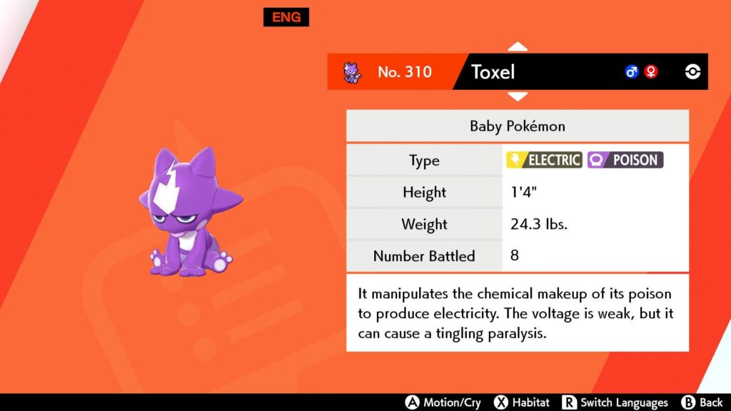 Pokémon Sword And Shield’s Toxel How To Find And Evolve