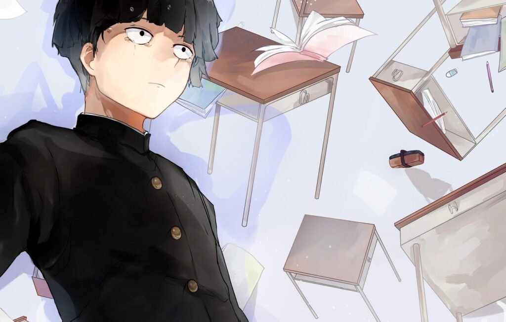 Wallpapers anime, art, guy, school, Mob Psycho , Kageyama Shigeo