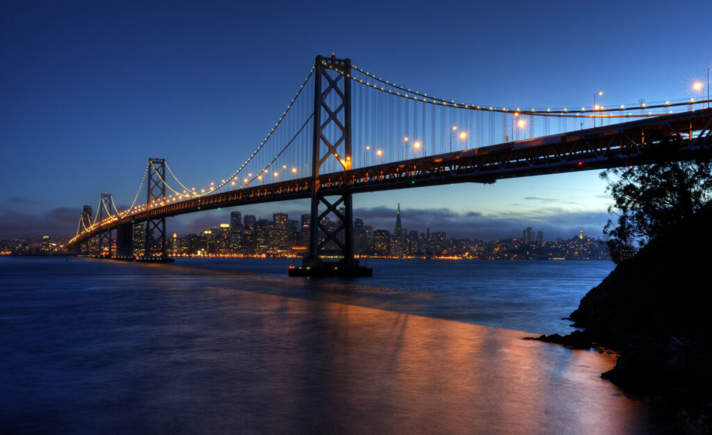 Oakland Bay San Francisco Sunset Bridge Desk 4K Wallpapers