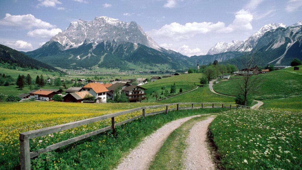 Download Alpine Village In Austria wallpapers