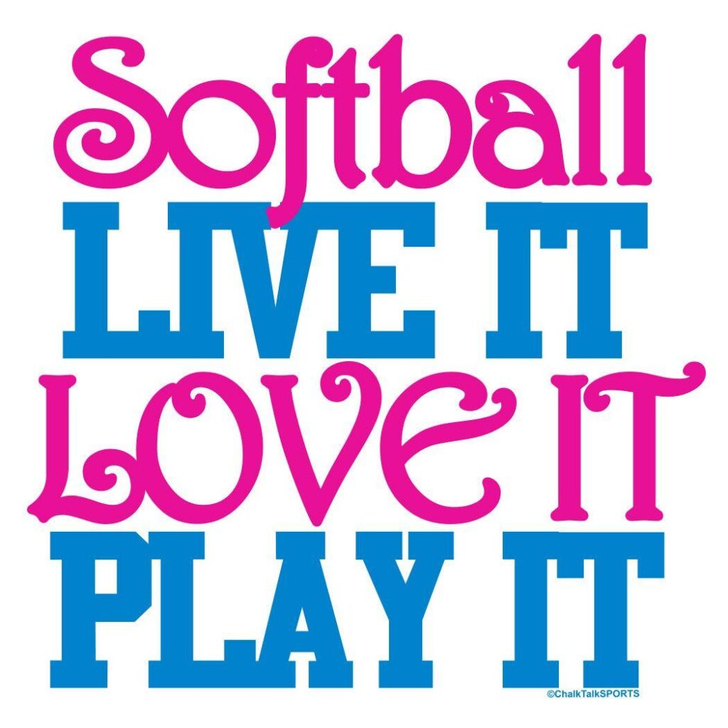 Softball Pillowcase Softball Live It Love It Play It
