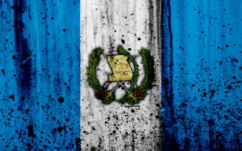 Download wallpapers Guatemalan flag, k, grunge, North America, flag