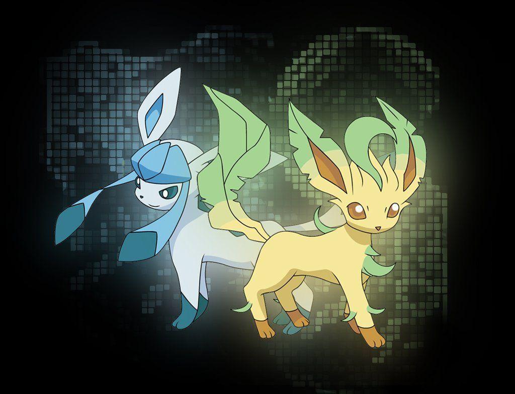 Pokémon Photo leafeon and glaceon