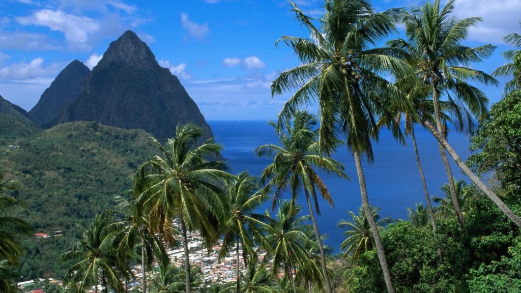 Soufriere mountain piton caribbean soufriere and the pitons st