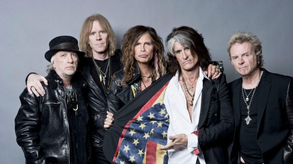 Download Wallpapers Aerosmith, Rock band, Steven tyler