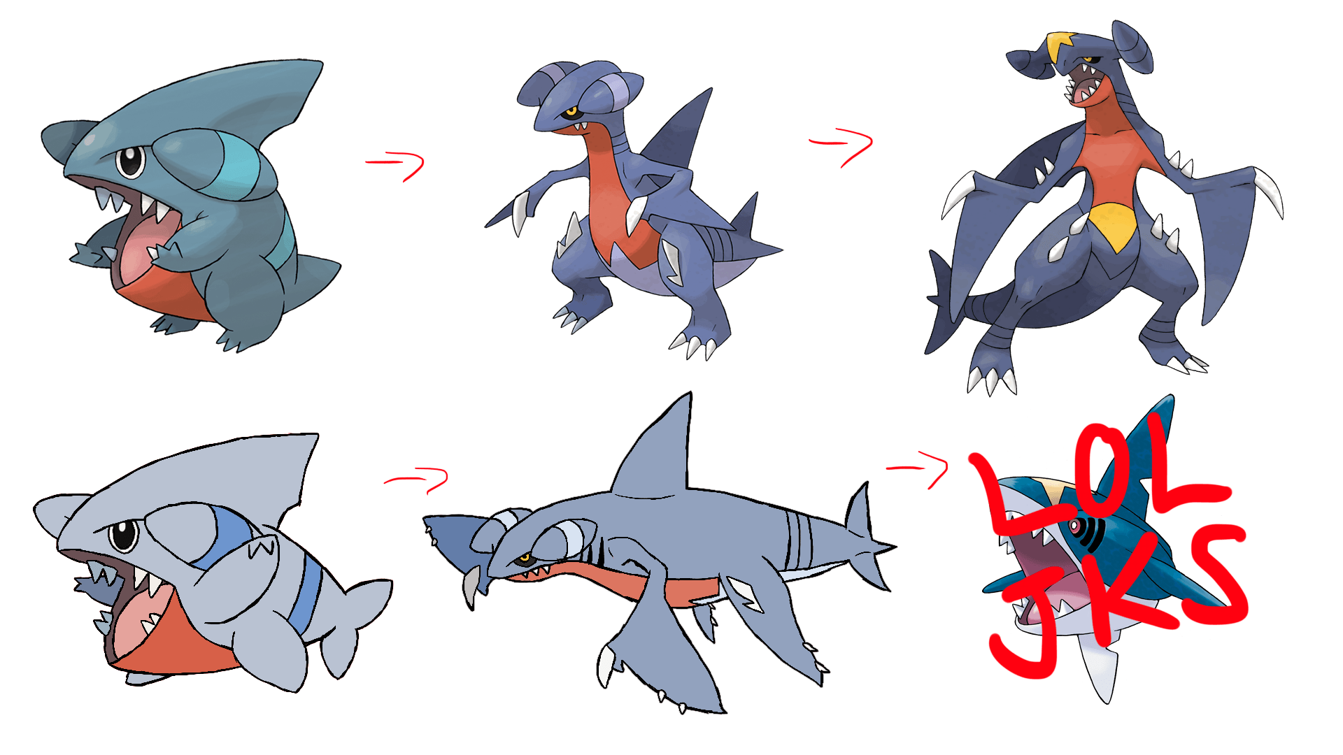 Alolan Form Gible Line by ConnorGotchi