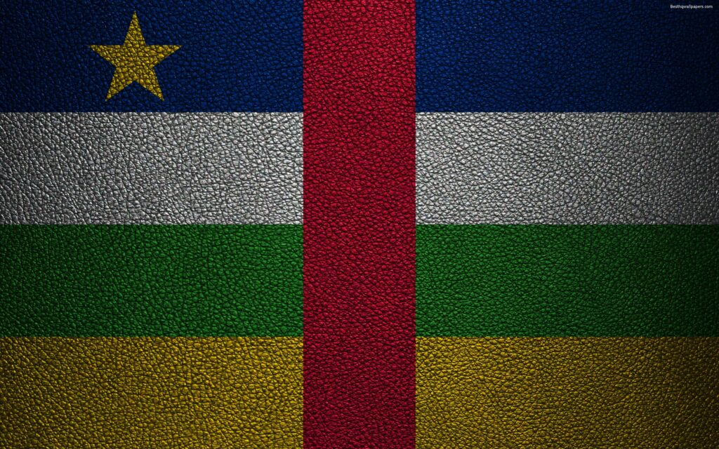 Download wallpapers Flag of Central African Republic, Africa, K