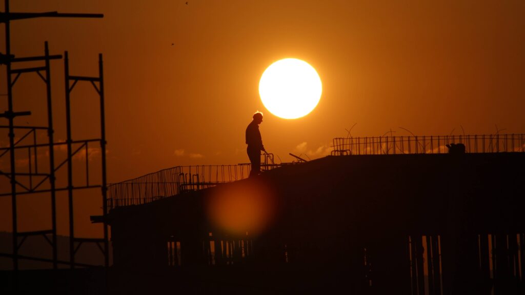 The man who turned ON the SUN this morning over Skopje, Macedonia