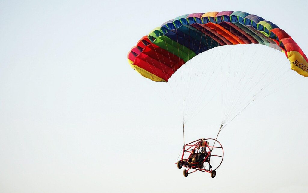 Sky parachute hang