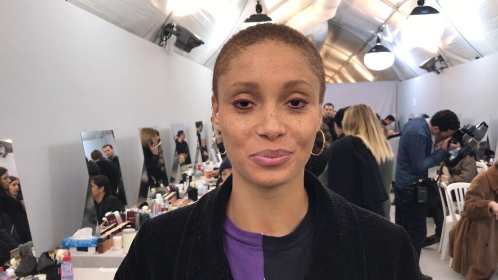 Backstage Hair and Makeup Video at Dior With Adwoa Aboah, Peter