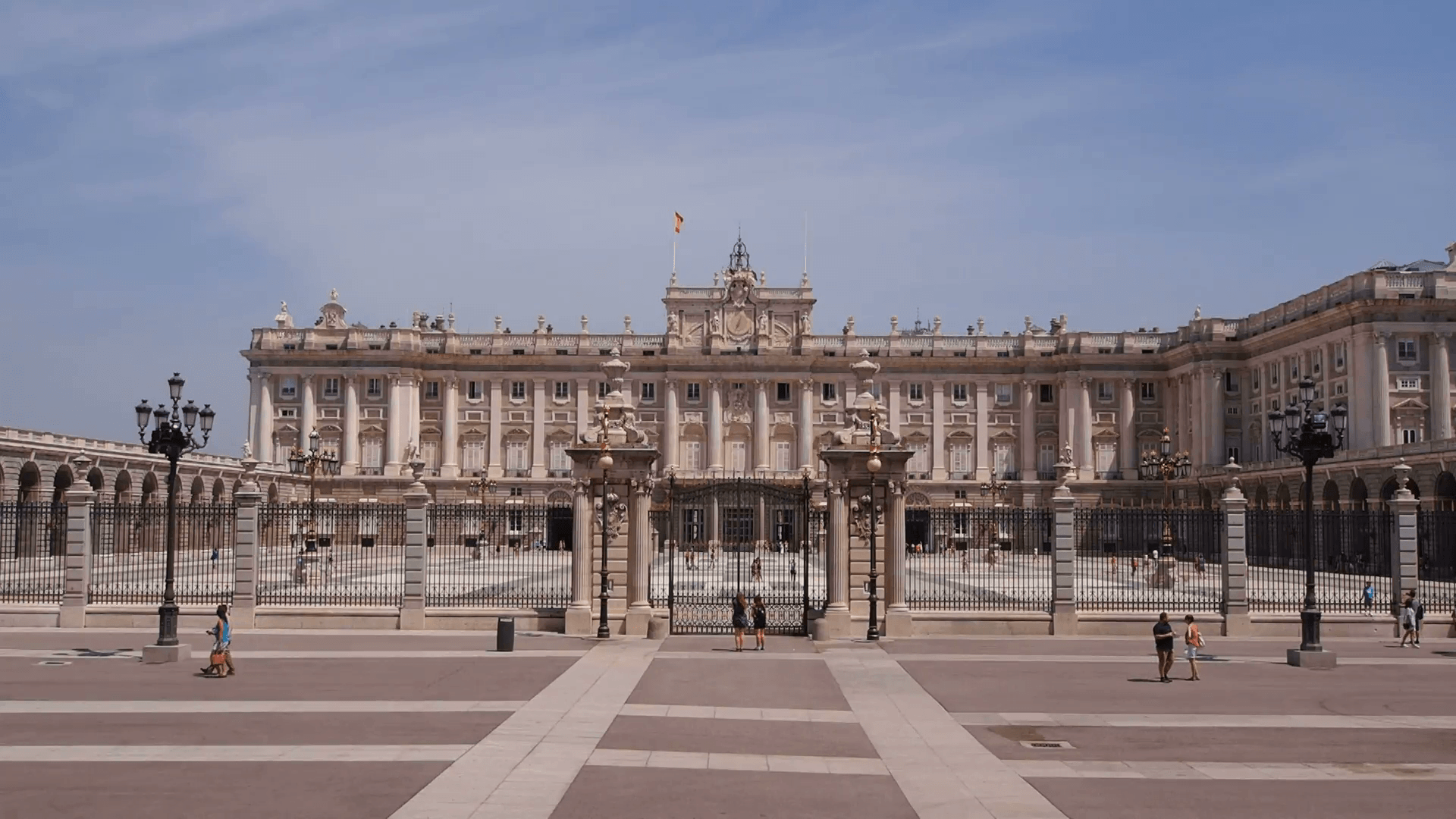 Palacio Real – Royal Palace in Madrid Stock Video Footage