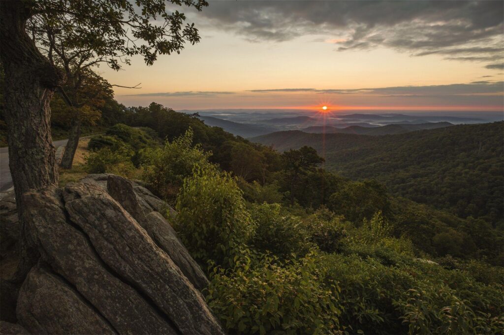 Hazel Mountain overlook, Shenandoah National Park Virginia Full HD