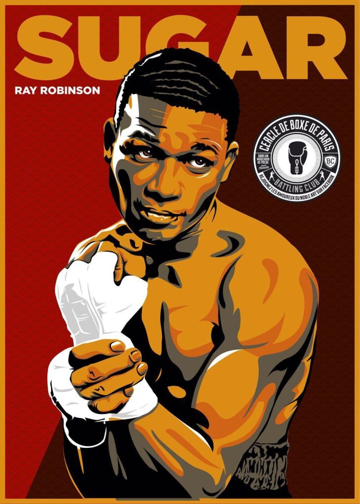 Sugar Ray Robinson Boxing By Christian Zivojinovic
