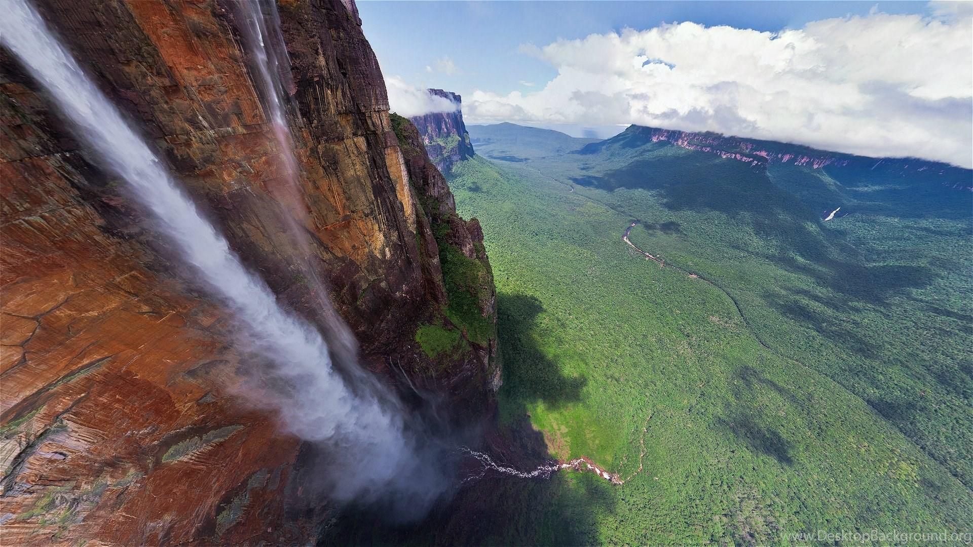 Mount Roraima Venezuela Brasilien Guyana Wasserfall Waterfall