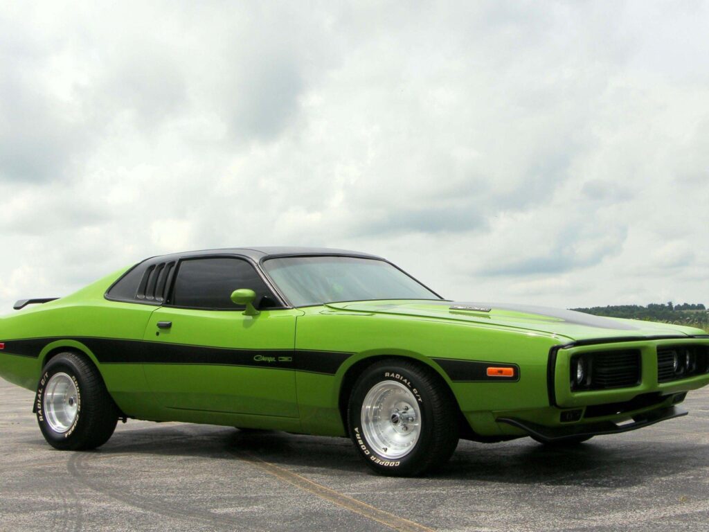 Download Dodge Charger , Green, Side View, Cars