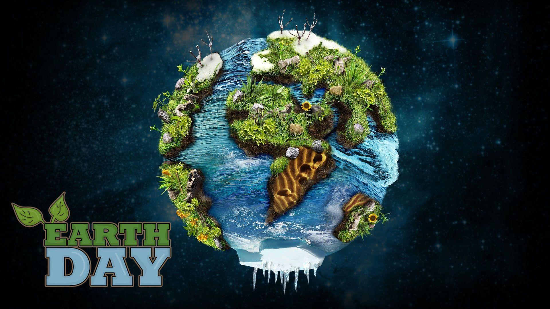 Happy Earth Day Green PC 2K Wallpaper Wallpapers
