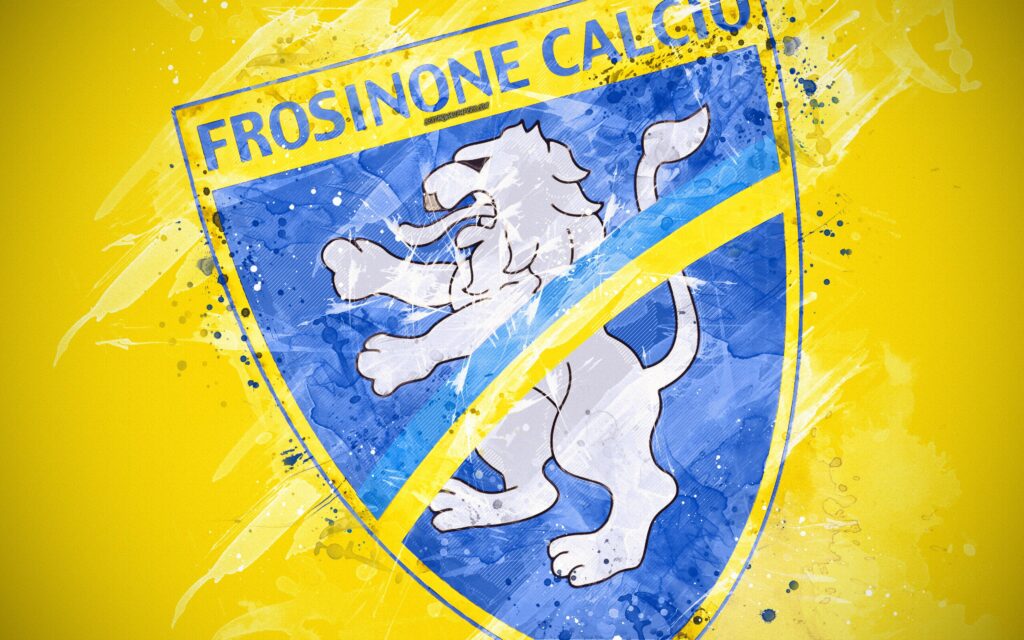 Download wallpapers Frosinone Calcio, k, paint art, creative