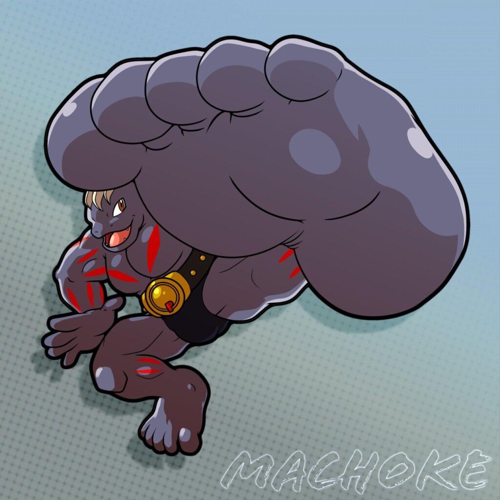 Machoke Flying Kick