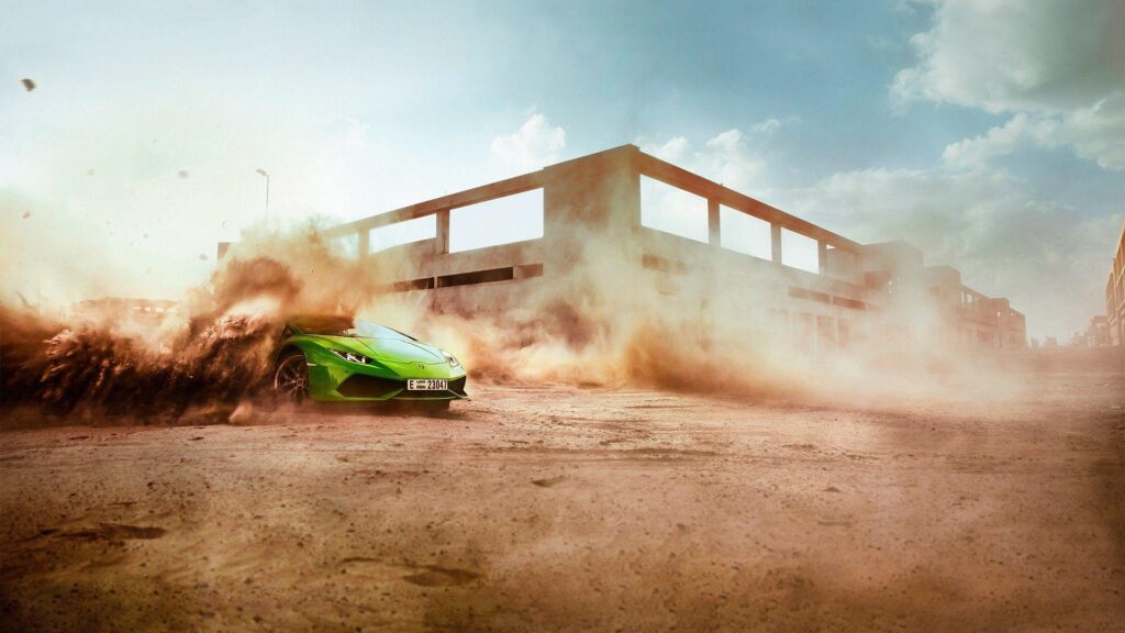 Car, Dust, Lamborghini, Racing Wallpapers 2K | Desk 4K and Mobile
