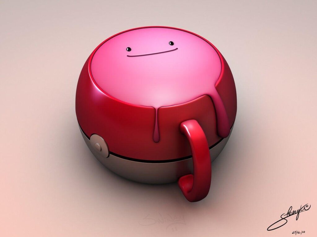 Wallpapers ditto, cup, pokemon, D, cartoon