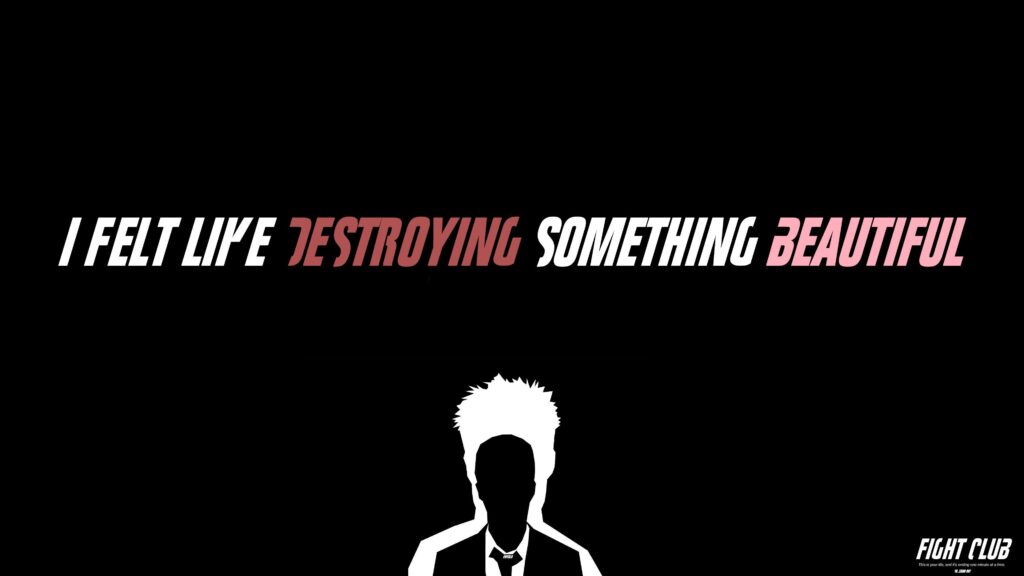 Fight Club Typography, 2K Typography, k Wallpapers, Wallpaper