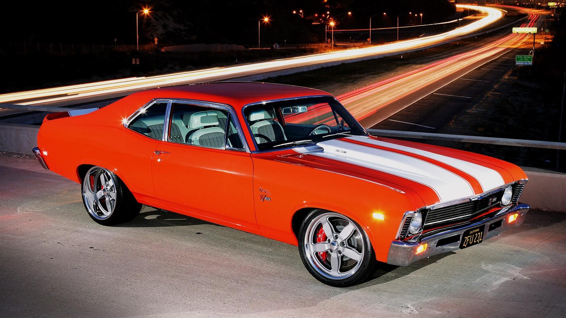 Muscle cars widescreen chevy nova wallpapers