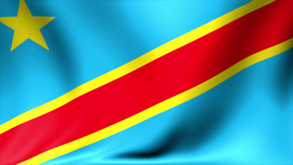 Democratic Republic of Congo Flag Backgrounds Seamless Looping
