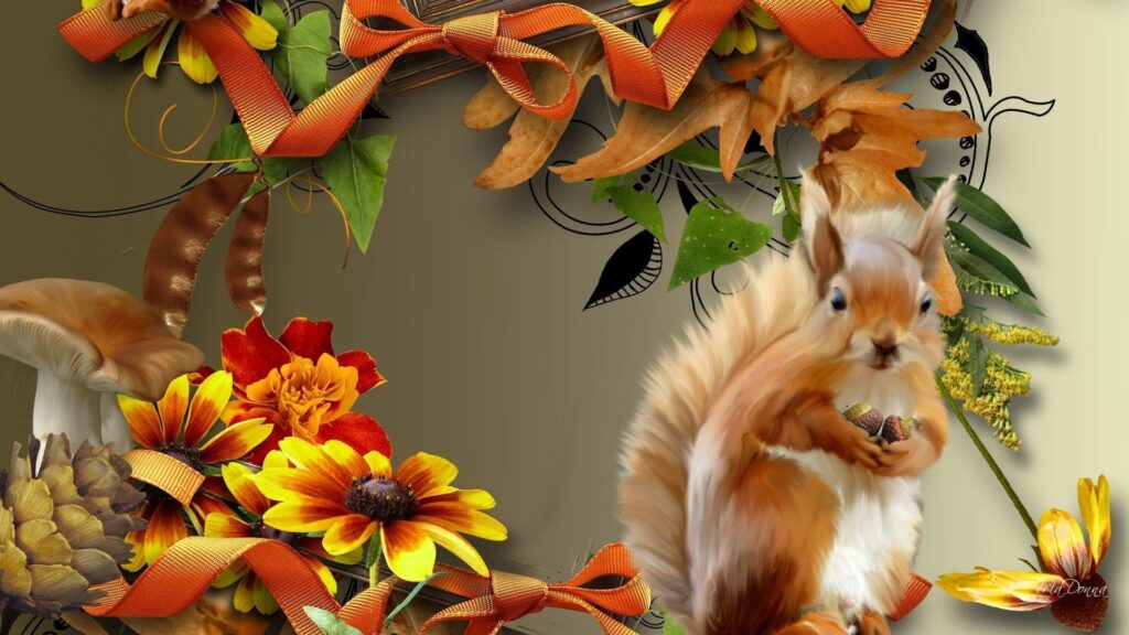 HD Autumn Squirrel Wallpapers