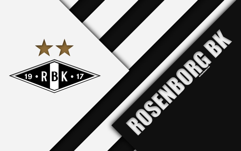 Download wallpapers Rosenborg BK, k, logo, material design