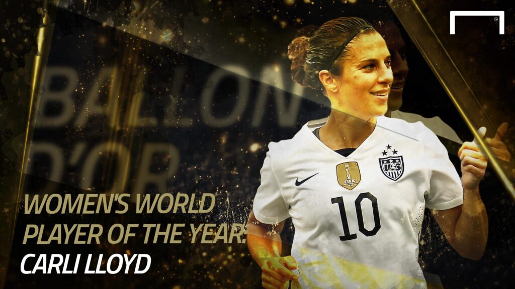Carli Lloyd named FIFA Women’s World Player of the Year
