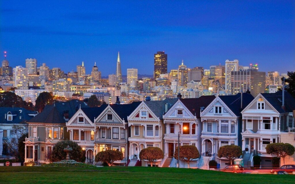 USA California San Francisco Alamo Square 2K Wallpapers