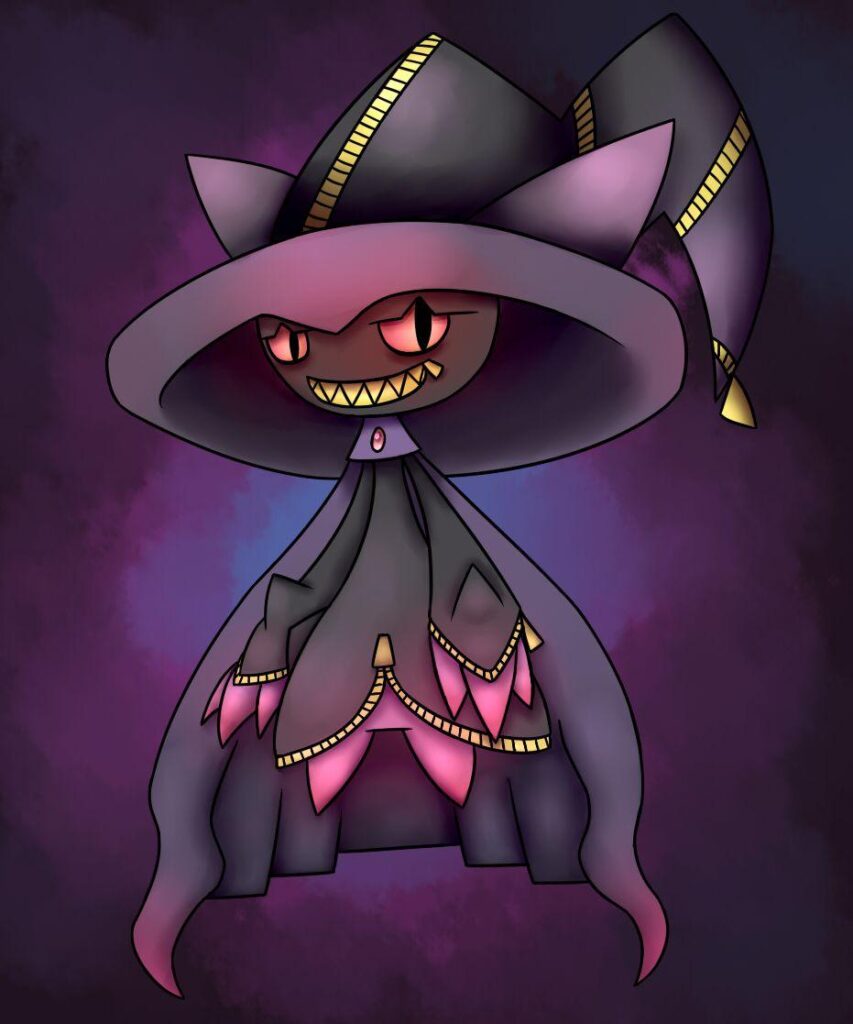 Mega Banette And Mismagius Fusion by Glazly