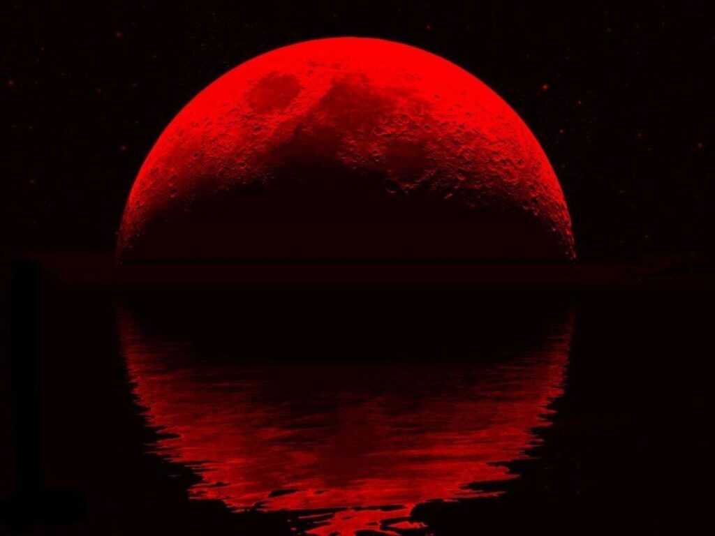 BLOOD RED MOON Desk 4K and mobile wallpapers Wallippo