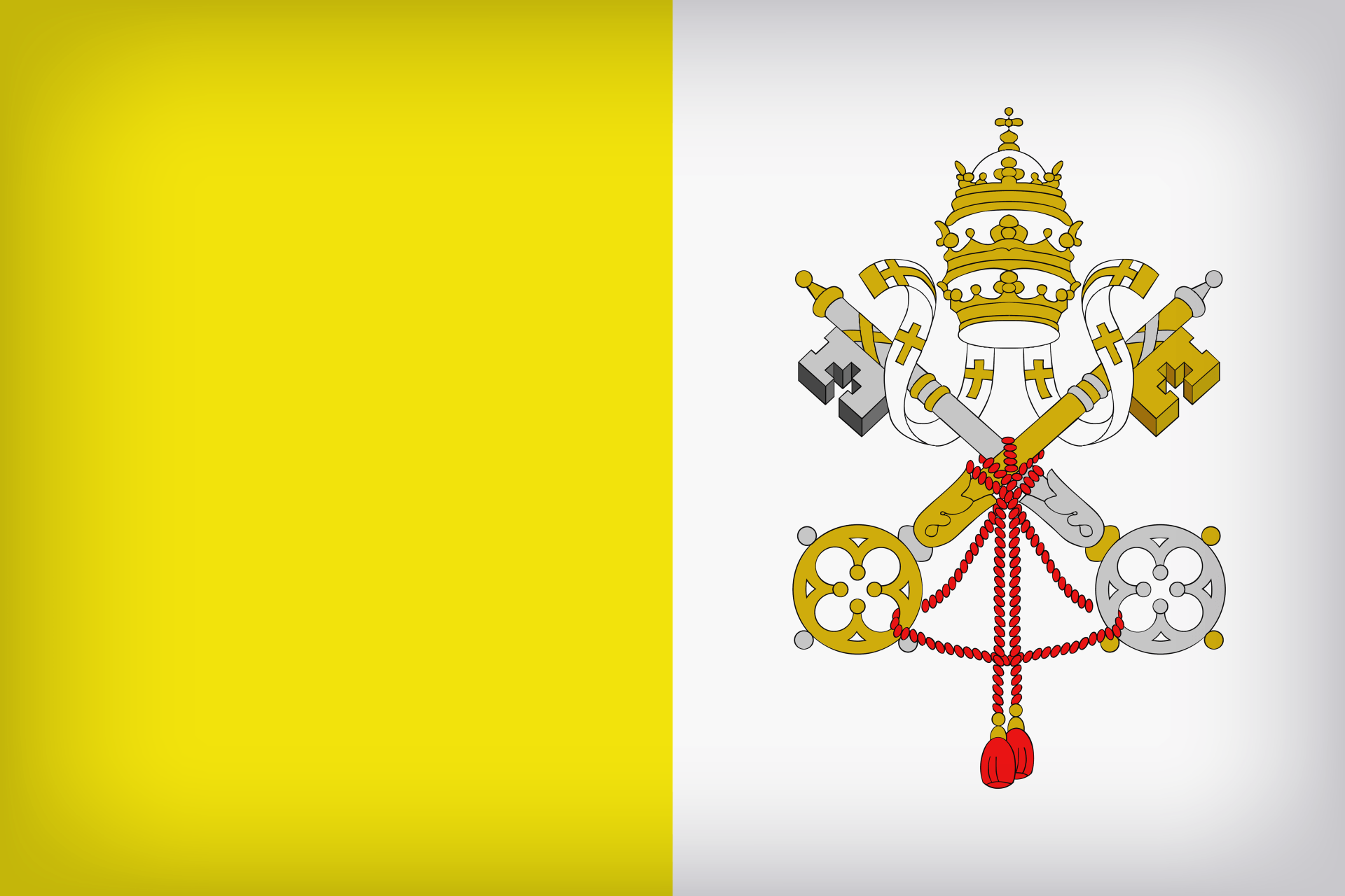 Flag of Vatican City 2K Wallpapers