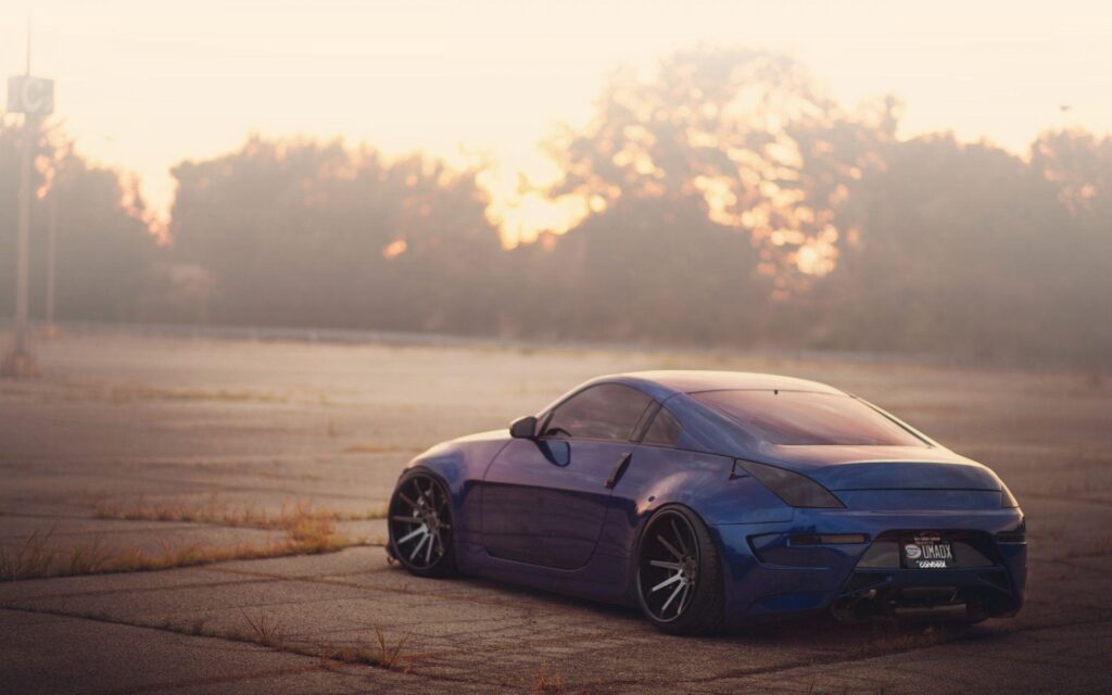 Nissan Z blue rear Modified wallpapers for i phones