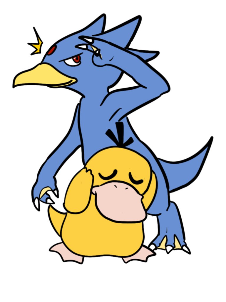 Psyduck and Golduck by hroses