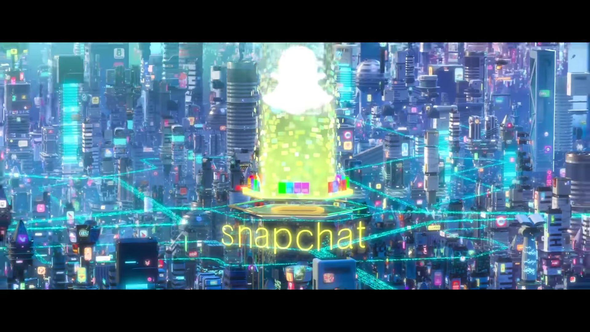 Snapchat in Ralph Breaks the Internet Wreck