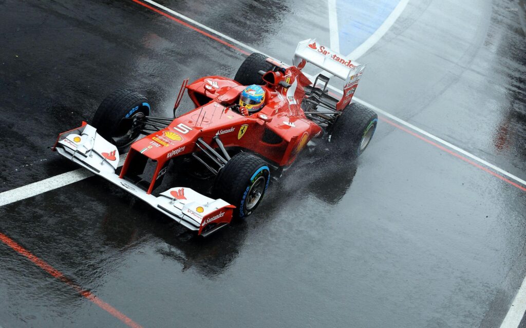 Fernando Alonso during a race in a Scuderia Ferrari wallpapers