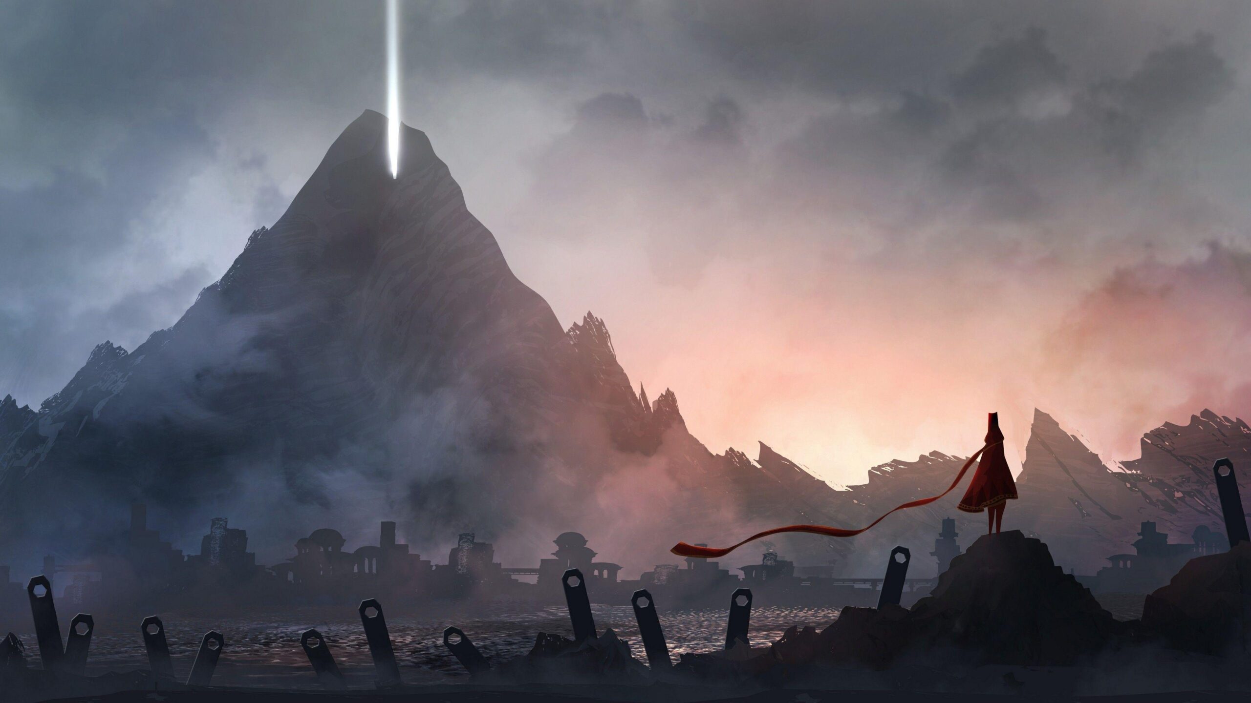 Journey Landscape Mountain Journey Videogame Wallpapers