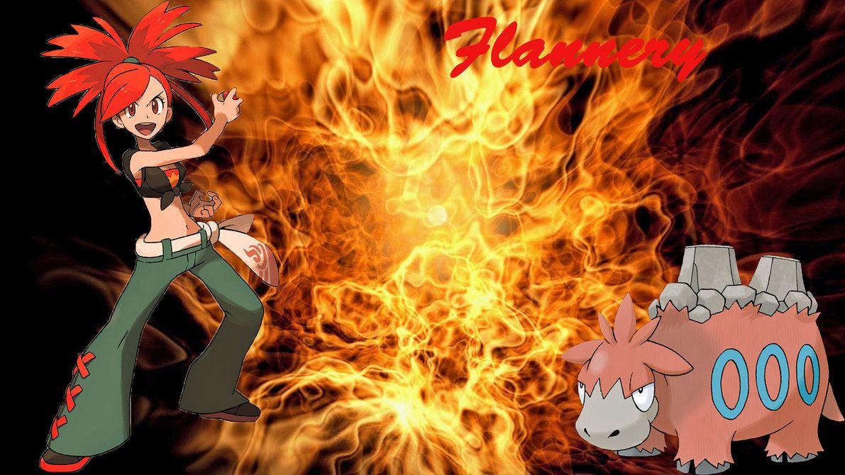 Pokemon Flannery w Camerupt Wallpapers by Hellhound