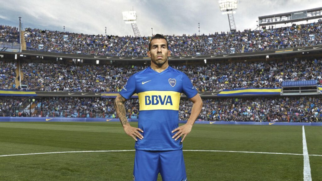 Carlos Tevez Boca Juniors Nike Kit Wallpapers